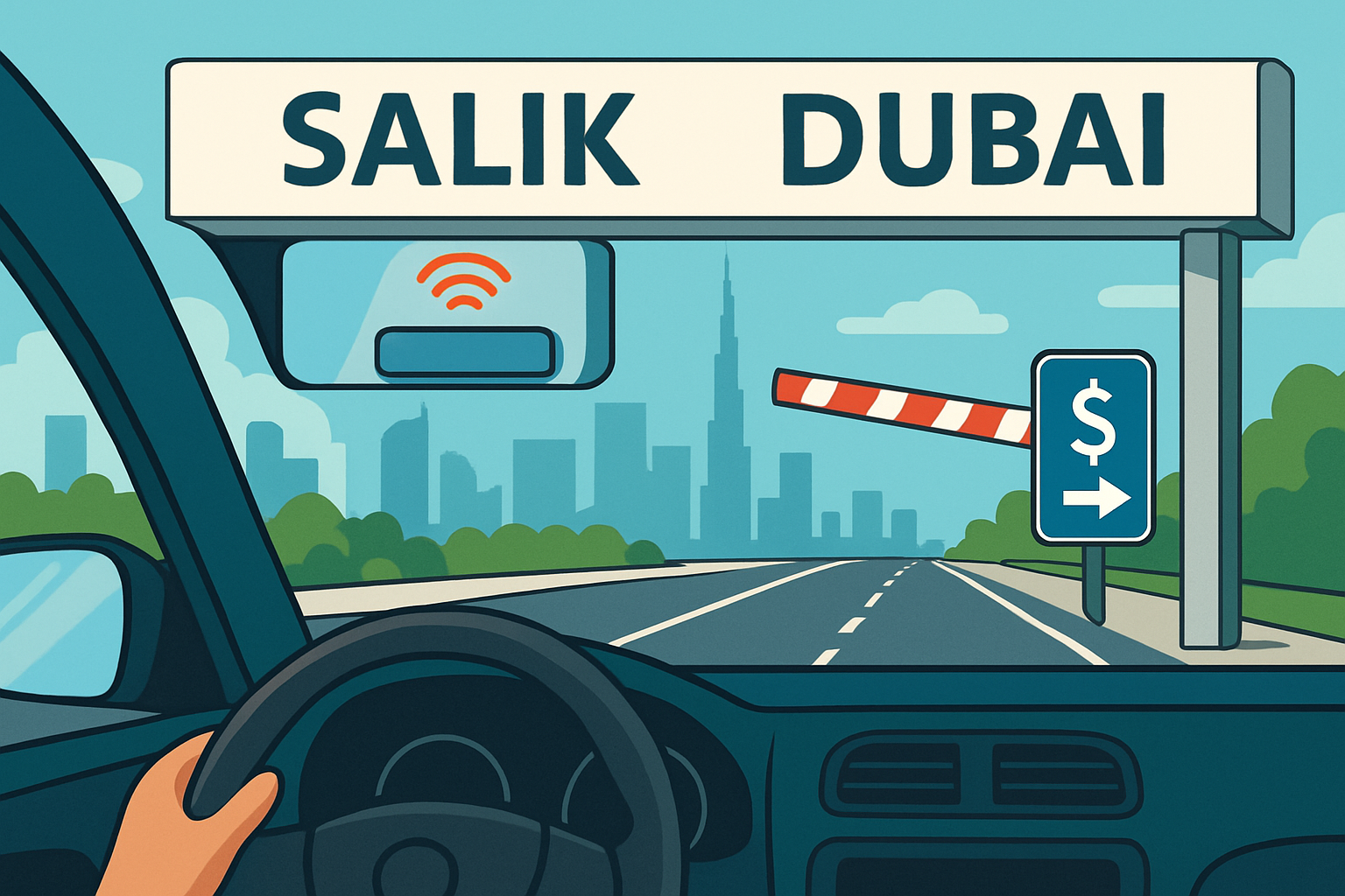 Efficient toll payment system in Dubai